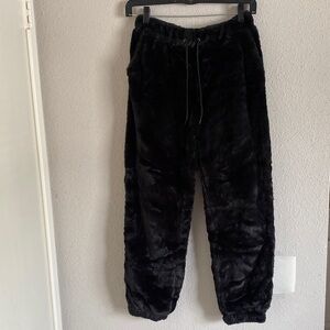 No Boundaries Plush Black Lounge Pants